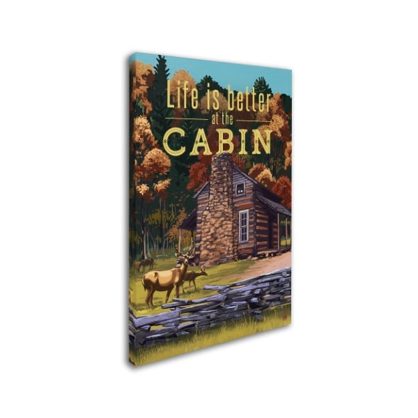 Lantern Press 'Cabin' Canvas Art,30x47